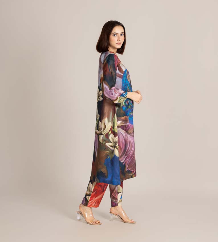 Feathered Grace Crane Set Blue