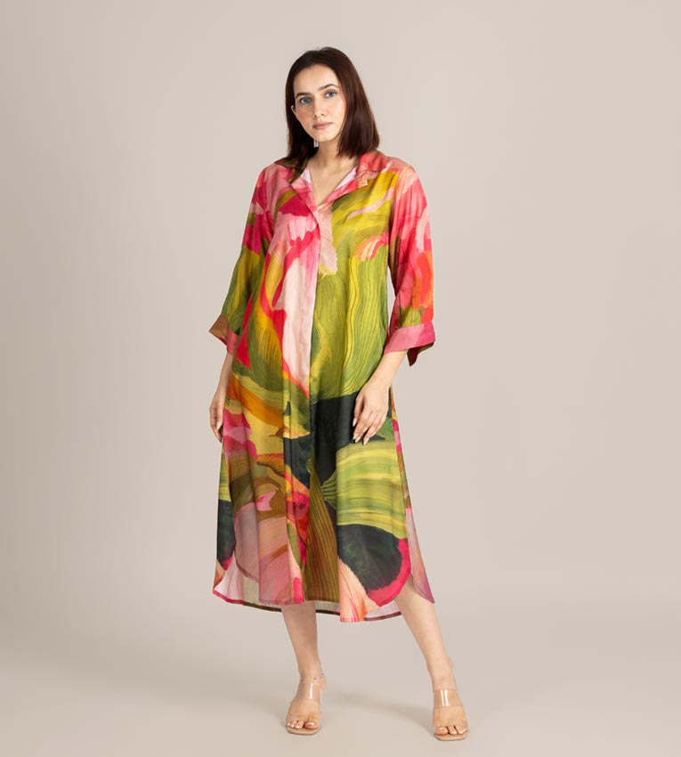 Palm Line Dress