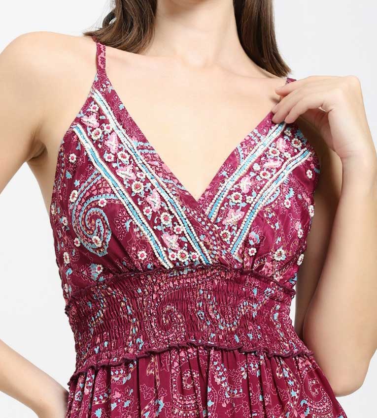 V Neck Boho
