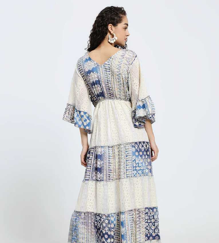 Embroidery Hand Work Bell Sleeves