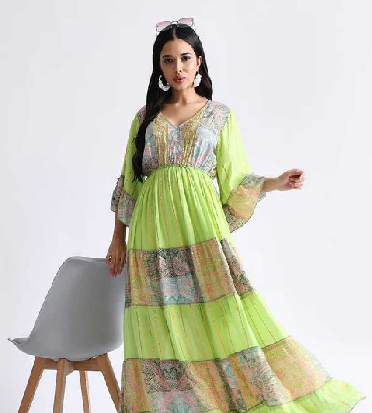Bell Sleeves Lime Blossom